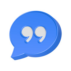 Chat dialogue icon 3d rendering
