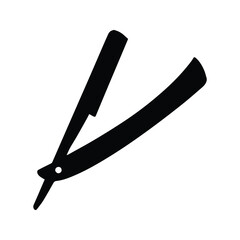 Razor Icon. Folding Razor Vector Illustration. Manual Shaver.