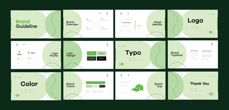 Brand identity design template. Creative brand guidelines layout. Logo and brand strategy guide. Brand manual presentation. Brand strategy design. Logo guideline book.	