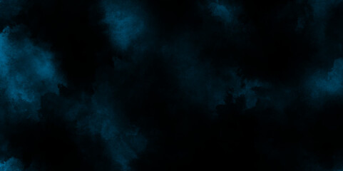  Fog or smoke blue color isolated black background, evoking a sense of depth and tranquility, Watercolor fireless candle on dark wall background, abstract blue smoke grange  moves on black background.