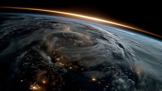 Earth's nightview orbital satellite