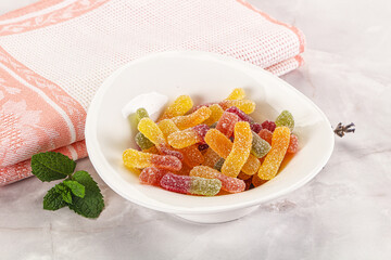 Sweet and sour marmalade worms