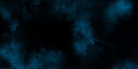 Fog or smoke blue color isolated black background, evoking a sense of depth and tranquility, Watercolor fireless candle on dark wall background, abstract blue smoke grange  moves on black background.