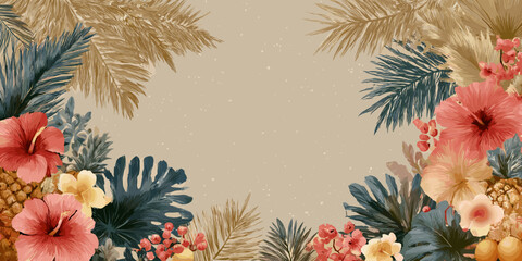 wreath, frame, summer banner, summer frame, summer cute, flower, frame, nature, rose, floral, flowers, plant, leaf, spring, decoration, illustration, vector, red, beauty, card, summer, blossom, bloom,