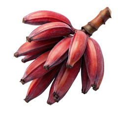  Bunch Tropical Red Banana Photo PNG Transparent