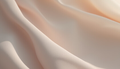 Obraz premium Soft, flowing fabric in subdued tones creates serene and elegant atmosphere, showcasing delicate textures and gentle curves that evoke sense of calm and sophistication