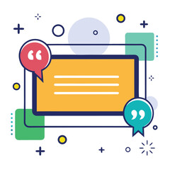 Quote box frame, big set. Quote box icon. Texting quote boxes. Blank template quote text info design boxes quotation bubble blog quotes symbols. Creative vector banner illustration.