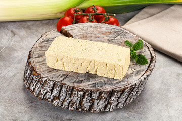 Soya vegan tofu cheese brick