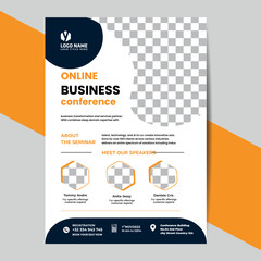 Obraz premium A4 format flyer or brochure for corporate business advertising vector abstract design, annual report or modern leaflet, cover or presentation corporate trendy style.
