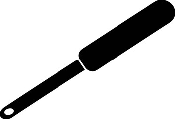 Tongue Depressor Stick Silhouette Vector Illustration