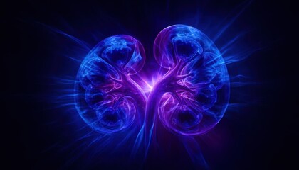 abstract fractal background with kidneys