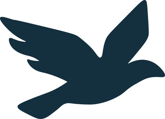 Flying Bird Silhouette Graphic Element
