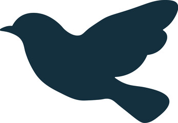Flying Bird Silhouette Graphic Element