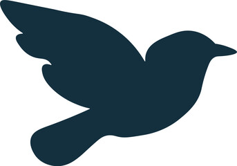 Naklejka premium Flying Bird Silhouette Graphic Element