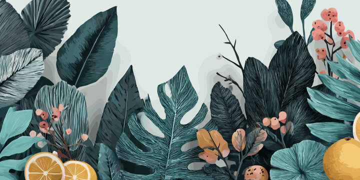 wreath, frame, summer banner, summer frame, summer cute, flower, frame, nature, rose, floral, flowers, plant, leaf, spring, decoration, illustration, vector, red, beauty, card, summer, blossom, bloom, - Powered by Adobe