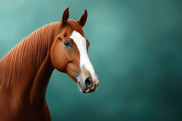 Majestic horse portrait natural setting animal photography close-up view equine beauty and grace