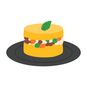 Causa, a typical peruvian food dish, Causa limena - Traditional Peruvian Food