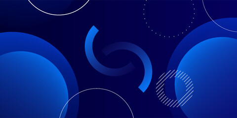 Abstract blue geometric background. Dynamic shapes composition. Eps10 vector