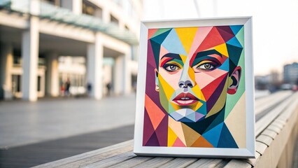 Digital vector illustration of flags of Portugal, South Africa, and South Korea displayed on a monitor