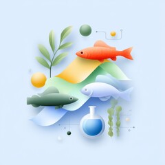 Digital Aquarium Representation with Quokka Elements