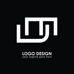 UM UM Logo Design, Creative Minimal Letter UM UM Monogram