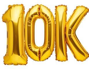 Gold balloons spelling 10K (1)
