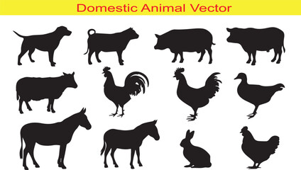 Domestic Animal Silhouette for Design