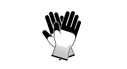 Obraz premium Gloved Hand Against transparent Backdrop Featuring Fine Texture and Subtle Lighting in a Studio Shot