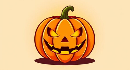 Halloween pumpkin vector, Pumpkin face illustration, Jack-o'-lantern vector, Spooky pumpkin art, Scary pumpkin icon, Halloween cartoon pumpkin, Pumpkin clipart vector, Smiling pumpkin face, Evil pumpk