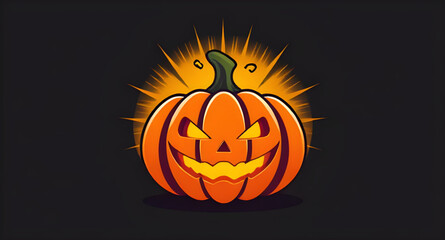 Halloween pumpkin vector, Pumpkin face illustration, Jack-o'-lantern vector, Spooky pumpkin art, Scary pumpkin icon, Halloween cartoon pumpkin, Pumpkin clipart vector, Smiling pumpkin face, Evil pumpk