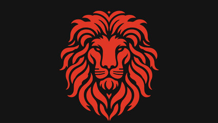 a logo design that features an intricately detailed lion's head 
