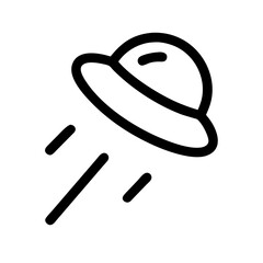 Flying saucer icon, simple design, for websites and apps