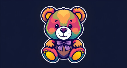 Obraz premium Teddy bear icon, Bear toy icon, Cute teddy icon, Plush bear icon, Stuffed animal icon, Teddy bear vector, Soft toy icon, Cartoon teddy icon, Teddy head icon, Child’s toy icon, Baby bear icon, Teddy fa