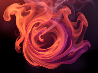 red smoke background