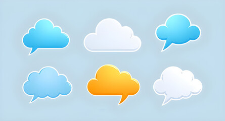 bubble cloud shapes, cartoon speech clouds, comic cloud balloons, blank cloud speech bubbles, conversation bubbles, pop art cloud bubbles, graphic cloud bubbles, message cloud bubbles, retro cloud spe