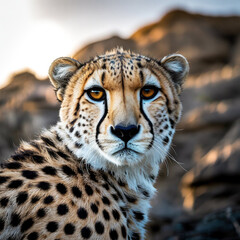 portrait of a cheetah