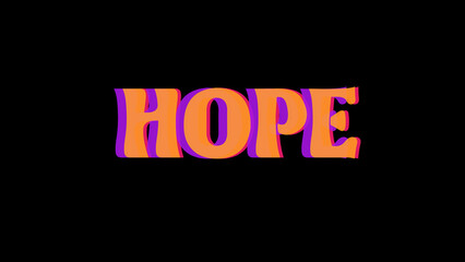 Hope Typography Design