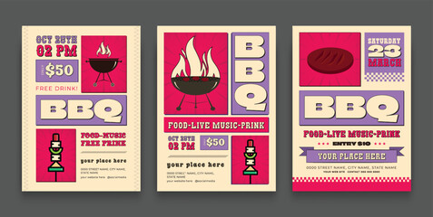 Summer BBQ Party Flyer Template