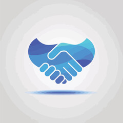 Obraz premium Vector Handshake Symbol Representing Trust, Partnership, Business Collaboration, and Corporate Agreement Between Professionals or Companies