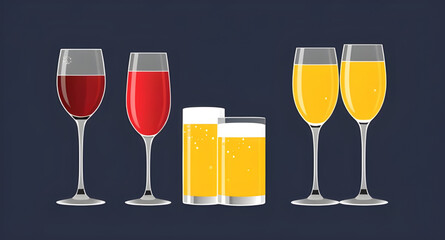 Set of champagne, Champagne glass vector set, Champagne bottle illustration, Champagne celebration icons, Champagne flute clipart, Champagne toast vector, Sparkling wine icon set, Champagne explosion 