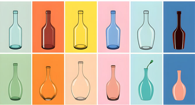bottle icon set, bottles vector, bottle illustration, bottle clipart, bottle graphic, bottle symbol, bottle line art, bottle outline, bottle flat icon, bottle design, bottle logo, bottle EPS, bottle A