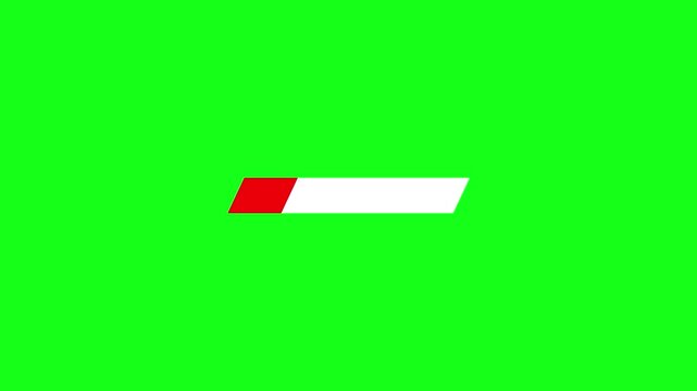 Flat animated lower third icon with empty space, simple and minimalist lower third with parallelogram shape