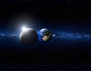 Planets in space