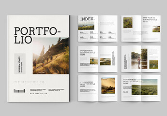Minimal Portfolio Brochure Layout Design