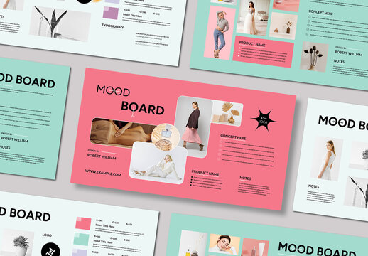 Mood Board Template Layout