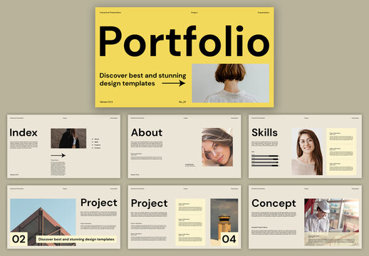 Pop Abstract Interactive Portfolio