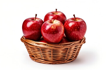 red apples in a basket