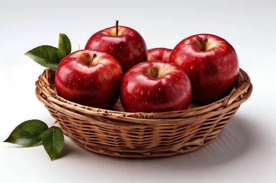 red apples in a basket