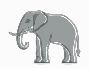 Generated image elephant logo 