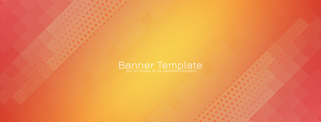 Modern stylish mosaic pattern banner design